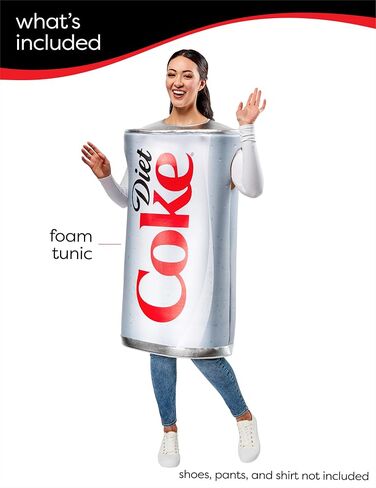 Rubies Coca-Cola: نظام غذائي فحم الكوك للبالغين ، للجنسين حجمًا واحدًا أحمر in Saudi Arabia
