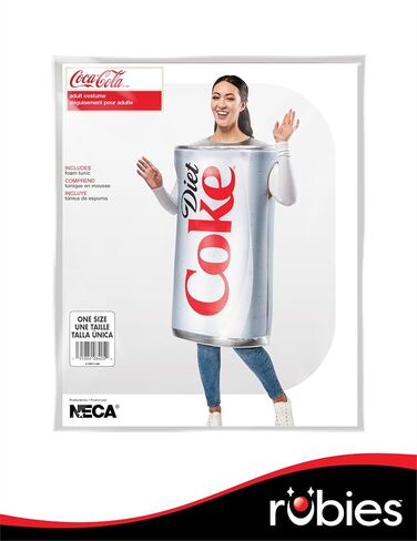 Rubies Coca-Cola: نظام غذائي فحم الكوك للبالغين ، للجنسين حجمًا واحدًا أحمر in Saudi Arabia