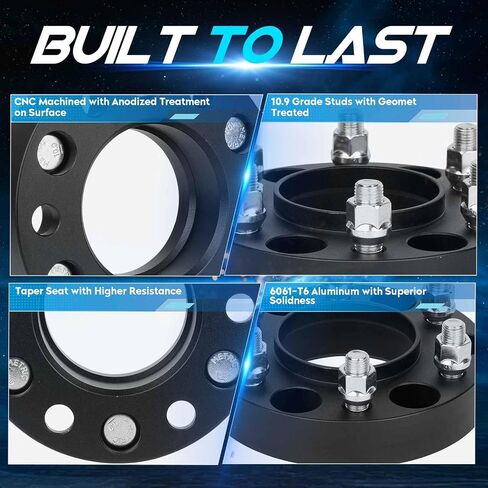 6x135mm to 6x135mm 1.25 inch(31.75mm) Hubcentric Wheel Spacers 87.1mm Bore for 2015-2022 Ford F150 Expedition Lobo, M14x1.5 Studs 6 Lugs Wheel Adapters fits 2015-2022 Lincoln Navigator, Set of 4 in Saudi Arabia