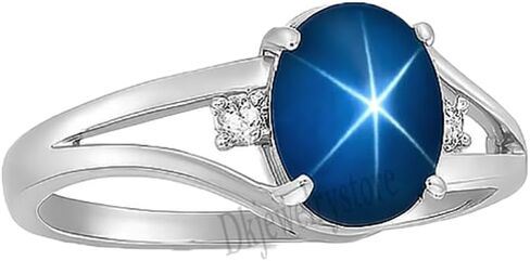 Sterling Silver Star Sapphire Ring, Oval Lab Created Gemstone, Promise Ring with Cz Diamonds, Blue And Pink Star Sapphire Ring in Saudi Arabia
