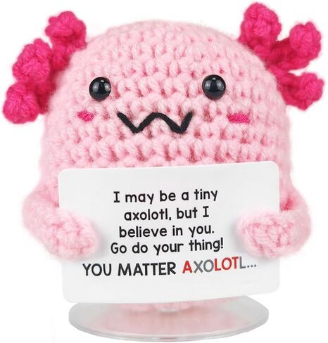 SZMDLX Positive Crocheted Potato Cucumber,Handmade Funny Support Cute Knitting Encouragement Knitted with Positive Notes Keychain Christmas Home Office Decor Party Decoration Décor Friend in Kuwait