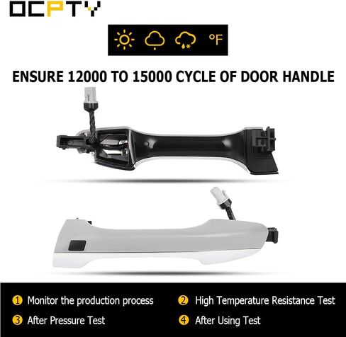 OCPTY Door Handle Exterior Front Driver Left Replacement fit 2017 2018 2019 2020 2021 for Kia for Sportage Chrome 82651-D9710 in Saudi Arabia