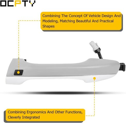 OCPTY Door Handle Exterior Front Driver Left Replacement fit 2017 2018 2019 2020 2021 for Kia for Sportage Chrome 82651-D9710 in Saudi Arabia