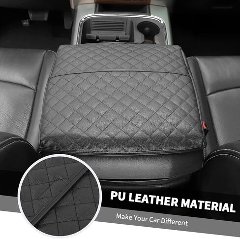 Jimen for Ram Armrest Cover, Car Center Console Cushion Pad Compatible with Dodge Ram 1500/2500/3500 2010-2017 (Black) in Saudi Arabia