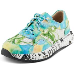 Spring Step L'Artiste Women's Emelie Fashion Sneaker - Stylish Sequin and Embroidered Athletic Shoes for Adventurous Souls in Kuwait