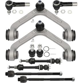RWD 2WD Front Suspension Kit for Dodge Ram 2500 3500 2003 2004 2005 2006 Upper Control Arm + Lower Ball Joint + Inner Outer Tie Rod End + Sway Bar End Link in Kuwait