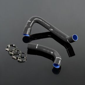 PIT66 Silicone Radiator Hose Kit,Compatible with 1997-2001 Wrangler TJ 4.0L Black with Clamps in Saudi Arabia