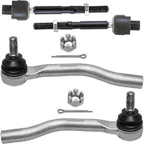 Detroit Axle - 2.4L FWD Front Tie Rods for 2013-2017 Honda Accord 2015-2017 TLX, 4 Inner & Outer Tie Rod Ends 2014 2016 Replacement in Saudi Arabia