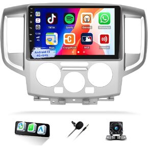 [2+64g] Amprime Android 13 Stereo لسيارة Nissan NV200 2013-2019 مع Carplay و Android Auto ، 9 بوصة راديو سيارة تعمل باللمس مع Bluetooth FM/RDS Radio Hifi EQ WiFi GPS Dual USB+كاميرا احتياطية in Kuwait