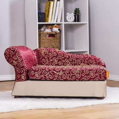 Moots VIP Microsuede Oak Pet Couch, Charcoal, Small in Saudi Arabia