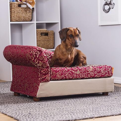 Moots VIP Microsuede Oak Pet Couch, Charcoal, Small in Saudi Arabia
