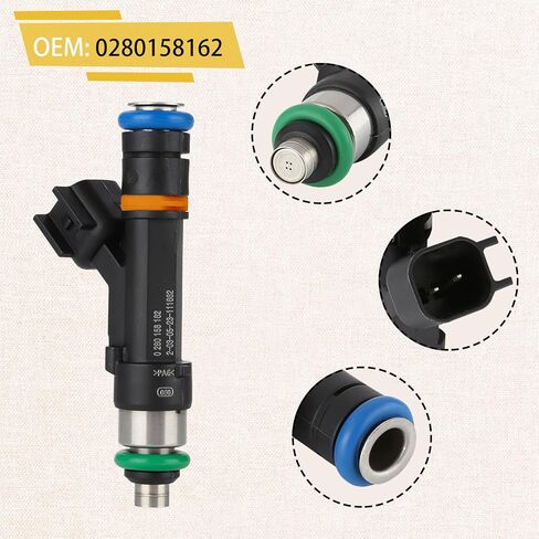 0280158162 OE 2.5L حقن وقود الأداء ، متوافق مع/فورد 2.5 Fusion Escape 2009-2019 ، متوافق مع/Lincoln 2.5L MKZ 2010 2011 2012 | 4 HOLES | | مجموعة من 4 | in Saudi Arabia