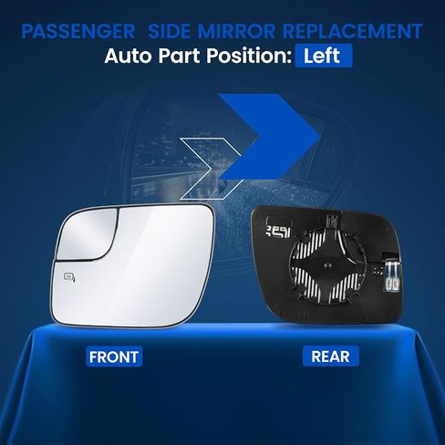 Passenger Right Side Heated Mirror Glass BB5Z17K707L BB5Z17K707M Compatible With Ford Explorer 2011-2019 Passenger Right Side Rear View Mirror Convex Glass with Rear Holder in Saudi Arabia