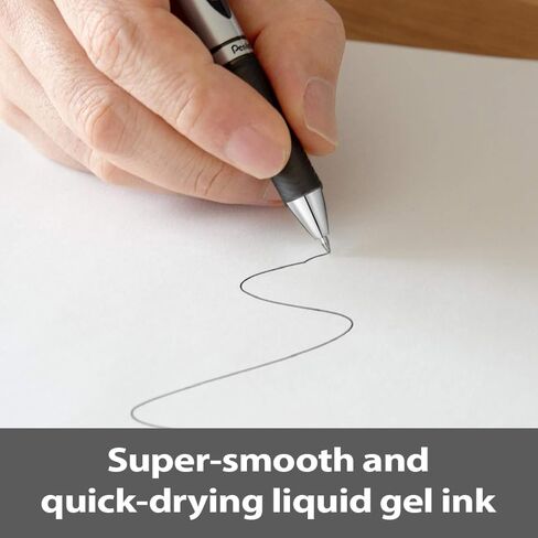 Pentel EnerGel RTX Roller Ball Retractable Gel Pen, Black Ink, Medium, 1 each in Saudi Arabia