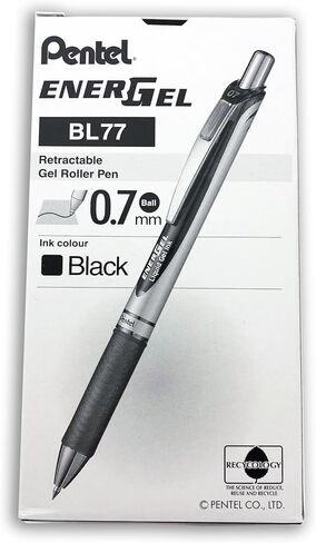Pentel EnerGel RTX Roller Ball Retractable Gel Pen, Black Ink, Medium, 1 each in Saudi Arabia