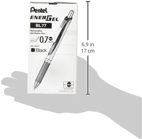 Pentel EnerGel RTX Roller Ball Retractable Gel Pen, Black Ink, Medium, 1 each in Saudi Arabia