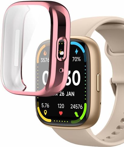 Watch Cases Compatible with IDW26 Faweio 1.83" Smart Watch, TPU Case with Screen Protector, Protecting Watch Body & Screen, Black in Kuwait