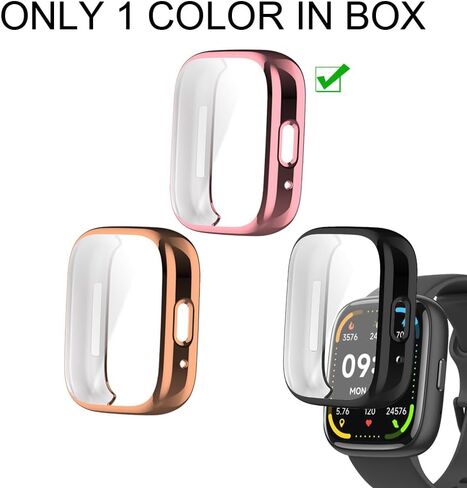 Watch Cases Compatible with IDW26 Faweio 1.83" Smart Watch, TPU Case with Screen Protector, Protecting Watch Body & Screen, Black in Kuwait