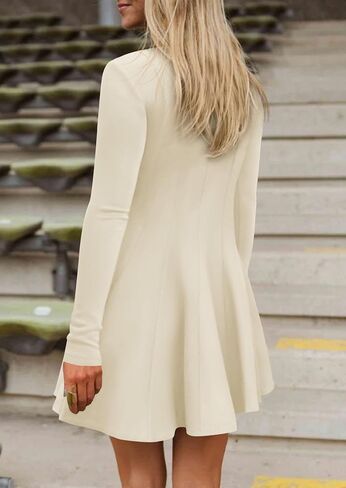 Prettygarden Fall Dresses for Women Elegant Symy 2025 Disual Long Sleeve Swing a Line Shulk Short Homecoming Party Bress in Saudi Arabia