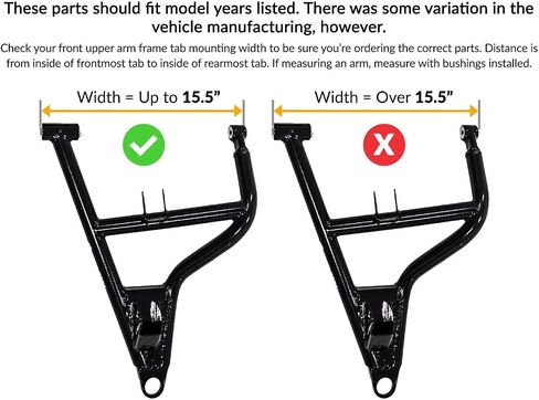 SuperATV Heavy Duty Arched 1.5" Offset A-Arms for 2017+ Polaris General 1000 / General 1000 4 | A-Arm color is Black in Saudi Arabia