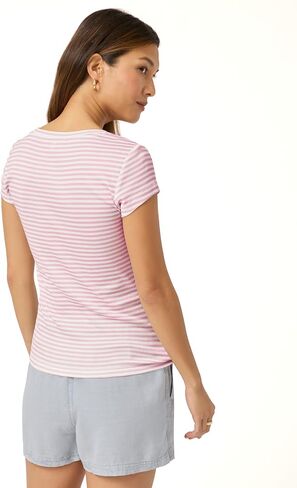 Splendid Women's Faye 1x1 V Neck Tee in Saudi Arabia
