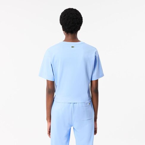 Lacoste Women's Crew Neck Sleve Short Relafted Fit Thirt T-Shirt in Saudi Arabia