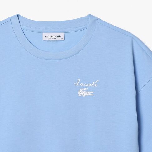 Lacoste Women's Crew Neck Sleve Short Relafted Fit Thirt T-Shirt in Saudi Arabia