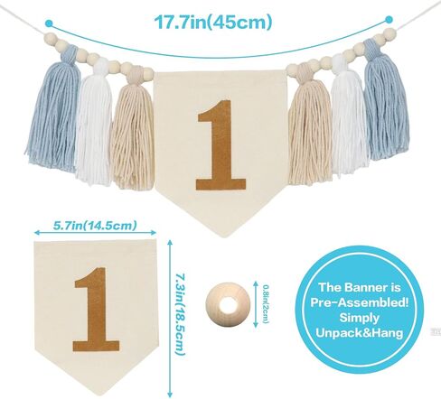 First Birthday High Chair Banner Decorations for Girl,Daisy 1st Birthday Crown Hat,Baby Girl 1st Birthday Decorations for Pink First Birthday One Year Old Birthday Party Baby Shower in Saudi Arabia