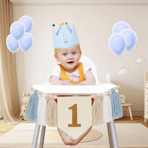 First Birthday High Chair Banner Decorations for Girl,Daisy 1st Birthday Crown Hat,Baby Girl 1st Birthday Decorations for Pink First Birthday One Year Old Birthday Party Baby Shower in Saudi Arabia