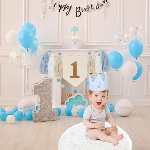 First Birthday High Chair Banner Decorations for Girl,Daisy 1st Birthday Crown Hat,Baby Girl 1st Birthday Decorations for Pink First Birthday One Year Old Birthday Party Baby Shower in Saudi Arabia