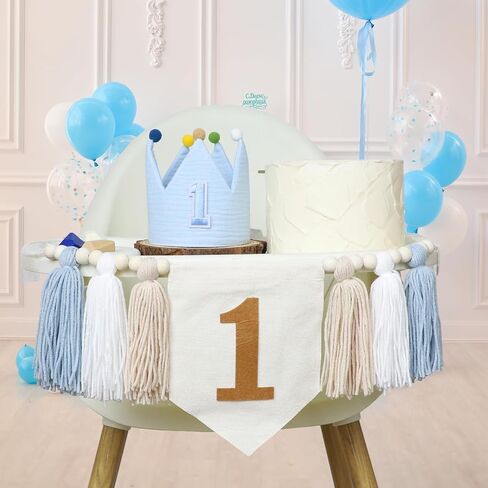 First Birthday High Chair Banner Decorations for Girl,Daisy 1st Birthday Crown Hat,Baby Girl 1st Birthday Decorations for Pink First Birthday One Year Old Birthday Party Baby Shower in Saudi Arabia