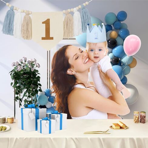 First Birthday High Chair Banner Decorations for Girl,Daisy 1st Birthday Crown Hat,Baby Girl 1st Birthday Decorations for Pink First Birthday One Year Old Birthday Party Baby Shower in Saudi Arabia