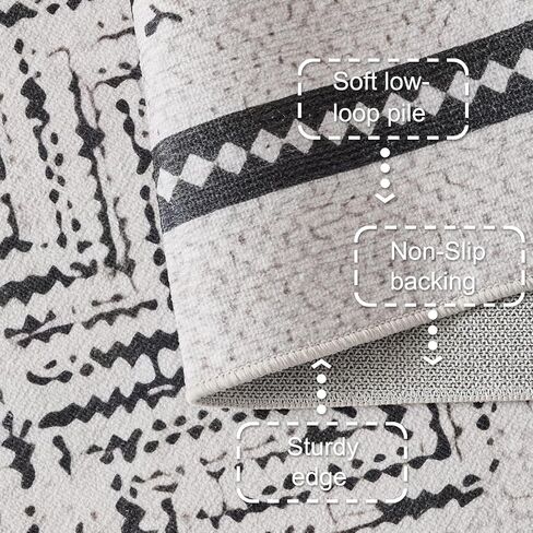 Boho Vintage Machine Round Round 4ft - Pile Low Pile Dircular Area Pruct Race لغرفة المعيشة ، غرفة النوم ، النوم ، المكتب ، المدخل in Saudi Arabia