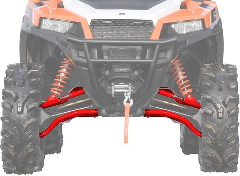 SuperATV Heavy Duty Arched 1.5" Offset A-Arms for 2017+ Polaris General 1000 / General 1000 4 | A-Arm color is Black in Saudi Arabia