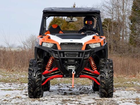 SuperATV Heavy Duty Arched 1.5" Offset A-Arms for 2017+ Polaris General 1000 / General 1000 4 | A-Arm color is Black in Saudi Arabia