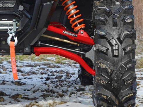 SuperATV Heavy Duty Arched 1.5" Offset A-Arms for 2017+ Polaris General 1000 / General 1000 4 | A-Arm color is Black in Saudi Arabia