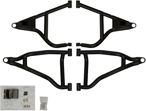 SuperATV Heavy Duty Arched 1.5" Offset A-Arms for 2017+ Polaris General 1000 / General 1000 4 | A-Arm color is Black in Saudi Arabia
