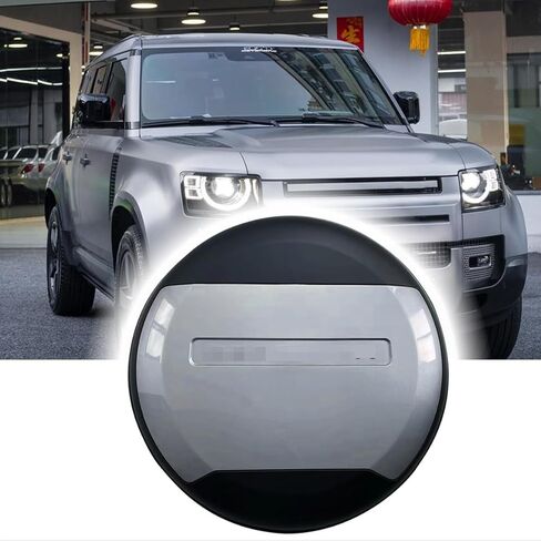 غلاف الإطارات الاحتياطية الزائفة غطاء عجلة الإطارات الحامي ل LR-Defender 110 90 130 2020-2024 2025 (Tasman Blue + Black Black + Lack in Kuwait