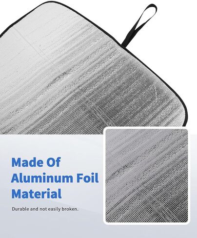 الزجاج الأمامي الظل Sun For Ford Explorer 2020 +، DSWSQ قابلة للطي محررة غطاء النافذة الأمامية ، نافذة Sunshade Front Window Shield UV Shield for Explorer in Kuwait