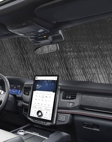 الزجاج الأمامي الظل Sun For Ford Explorer 2020 +، DSWSQ قابلة للطي محررة غطاء النافذة الأمامية ، نافذة Sunshade Front Window Shield UV Shield for Explorer in Kuwait