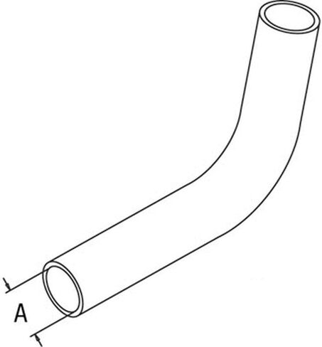 RAParts Upper Radiator Hose Fits 1840 1845C CSO90-0015 D124950 D124950-A in Saudi Arabia