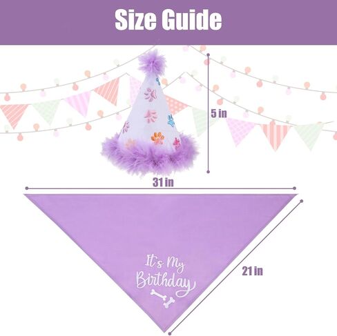 BINGPET Dog Birthday Party Supplies,Dog Birthday Hat Bandana Set,Soft Birthday Boy Triangle Scarf and Number Hat, Cute Birthday Party Supplies with 0-8 Figures for Small Medium Large Dogs Pets in Saudi Arabia