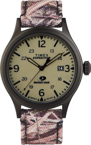 Timex x Mossy Oak Tw2t94700 Expedition Scout 40mm Fabric & Leather Strap Watch in Saudi Arabia