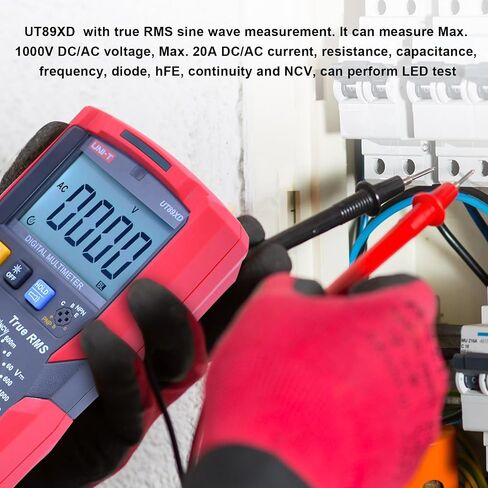 uni-t ut89xd multimeter multimeter ، TRMS 6000 Counts Volt Meter Ohmmeter 12V LED Test Devision in Kuwait