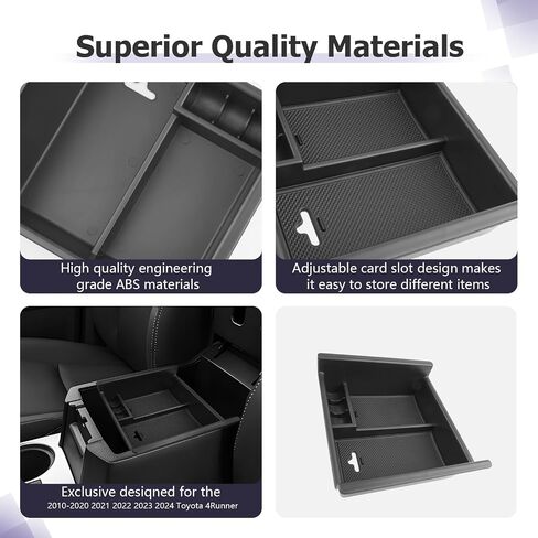 LUWU Center Console Organizer Tray Compatible with 2020-2024 2025 Kia Telluride/2010-2021 2022 2023 2024 Toyota 4Runner Accessories Armrest Console Organizer Armrest Organizer Insert Tray Black in Saudi Arabia