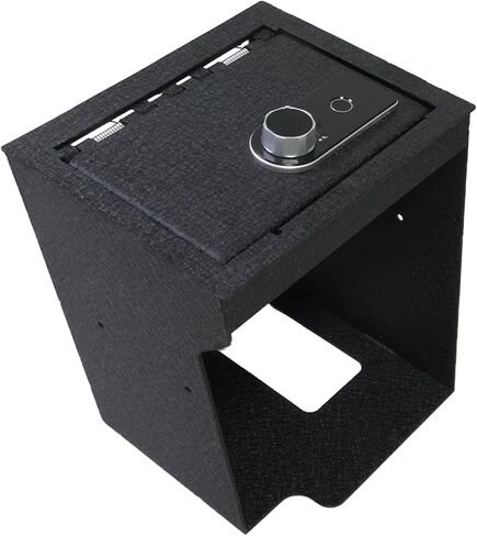 KEREN Center Console Gun Safe - Console Gun Vault Compatible with Ford Explorer 2020-2025, High Security Armrest Lock Box with Fingerprint Lock with Key in Saudi Arabia