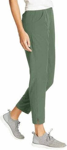 Eddie Bauer Women's Traveler Ankle Pants | Green, X-Large in Saudi Arabia