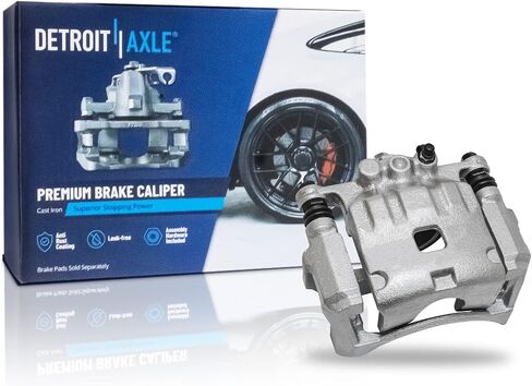 Detroit Axle - Front Left Brake Caliper لـ 11-19 Ford Fiesta ، سائق الفرامل الجانبية الفرجار W/Bracket 2011 2012 2013 2015 2015 2017 2018 2018 استبدال in Saudi Arabia