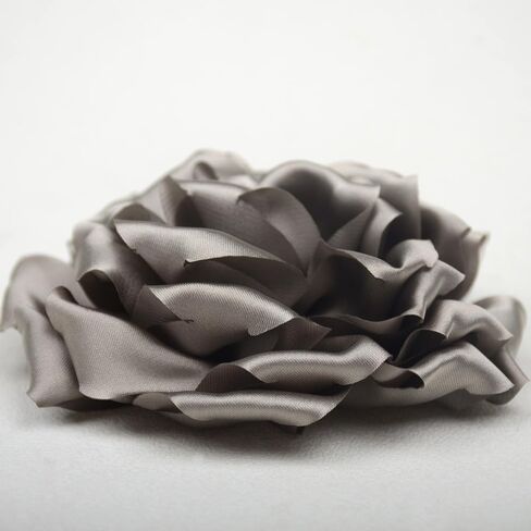 Satin Fabric Rose Flower Brooches Pins for Women Elegant 3D Large Camellia Flowers Floral Lapel Pins for Valentines Day Wedding Bridal Prom Banquet Party Dress Suit Clothes Accessories in Saudi Arabia