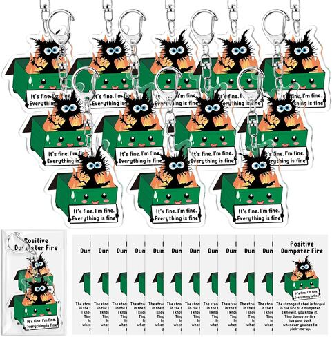 هدايا الدعم العاطفي هدايا القمامة Function Cat Acrylic Keychains Higains Forming Former in Kuwait